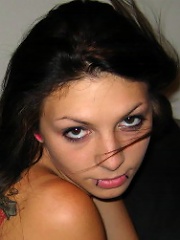 crazy hot slim brunette with long legs