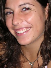 Sweetest brunette caught naked