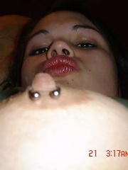 cute brunettes show off their teen tits