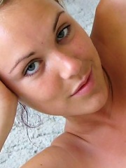 wholesome blonde teen with nice round tits