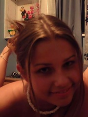 shy brunette persuaded to let her bf fuck her and then sends pics to his friends