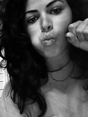 Wild amateur taking pics of themselves and she only fucks the bad boys.